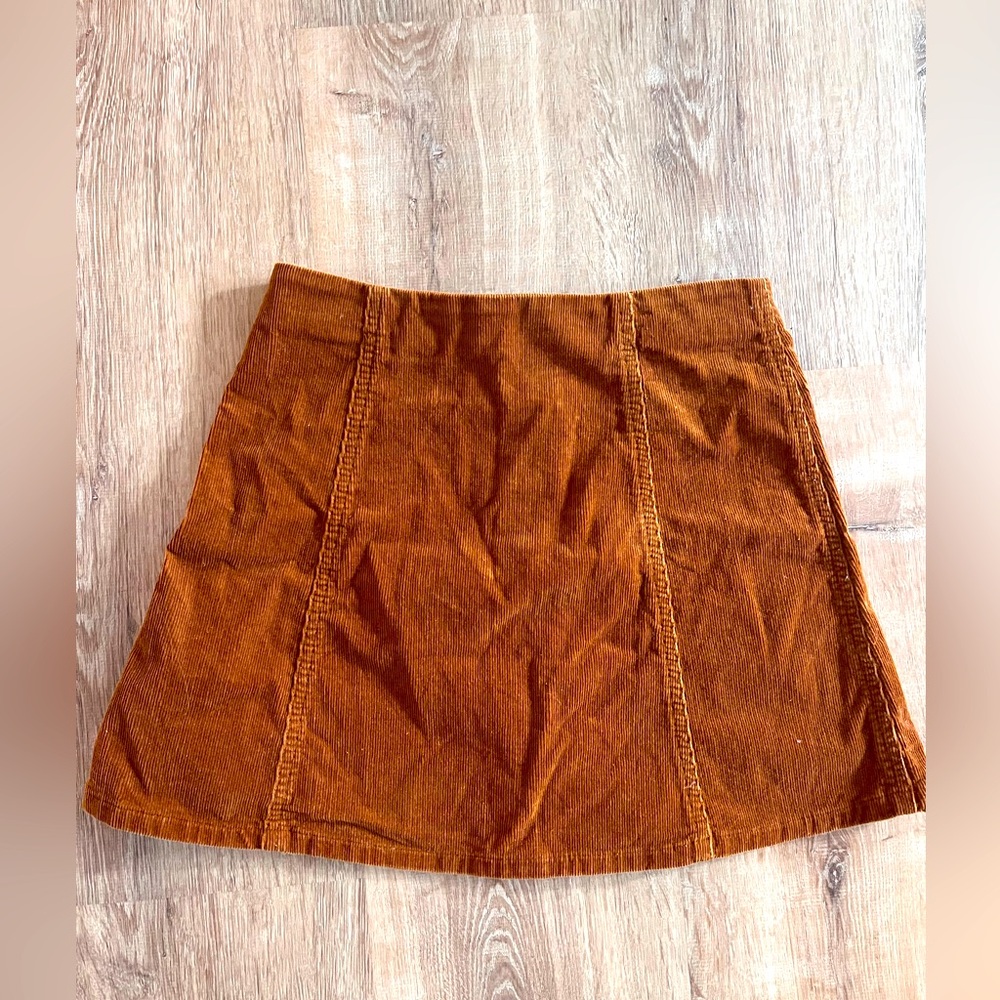 Topshop corduroy button up mini skirt - Picture 3 of 5